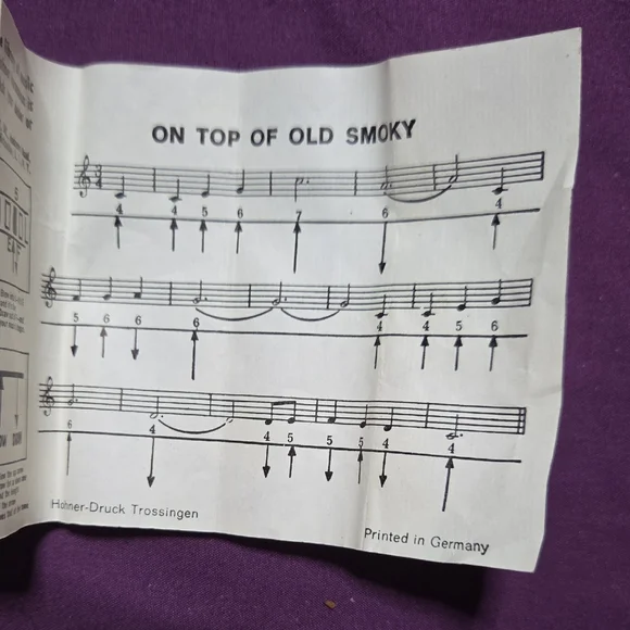 Hohner Marine Band German 1896 Harmonica with Case And Original Inserts NWOT - Picture 5 of 8